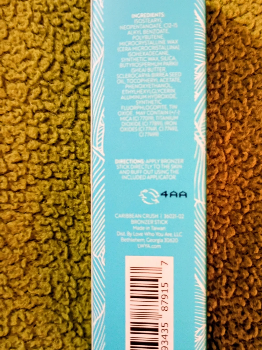 BEACH Babe Bronzer Stick - Turquoise Box